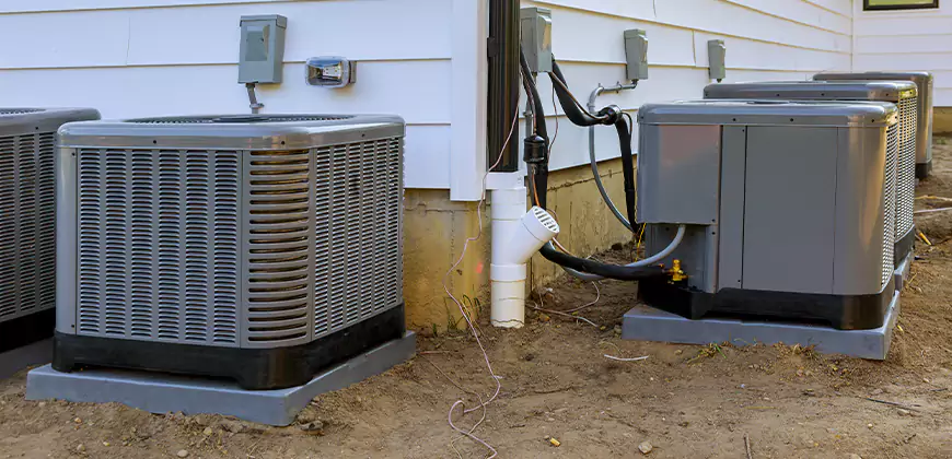 Central Air Condenser Setup in Danbury